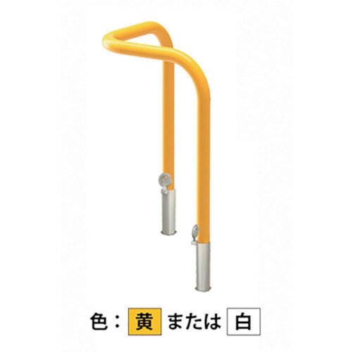 カネソウ 車止め コーナー型 スチール製 焼付塗装