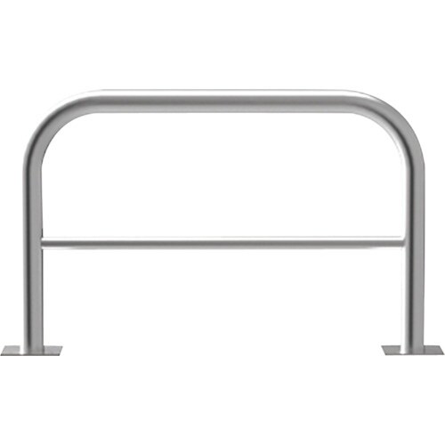 カネソウ 車止め アーチ型 横バー付 ステンレス製