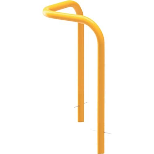 カネソウ 車止め コーナー型 スチール製 焼付塗装