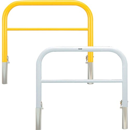 カネソウ 車止め アーチ型 横バー付 スチール製