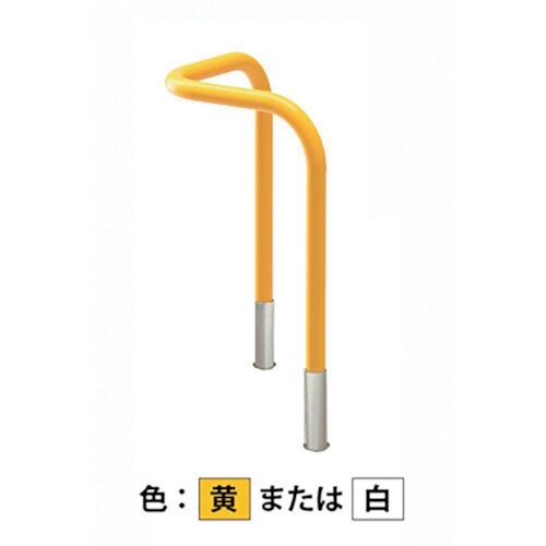 カネソウ 車止め コーナー型 スチール製 焼付塗装