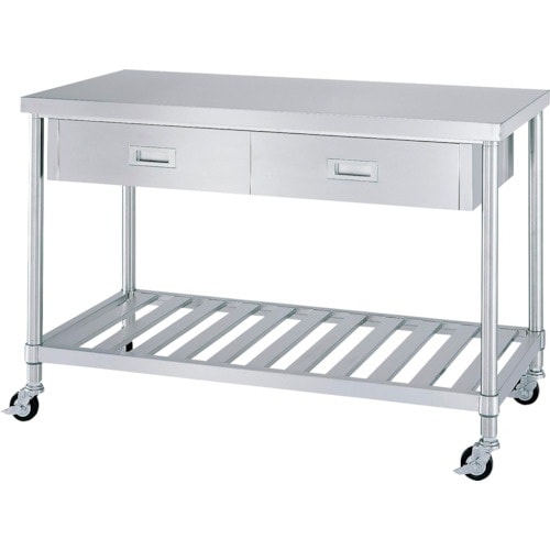 シンコー ステンレス(SUS430)作業台片面引出