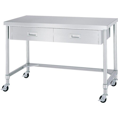 シンコー ステンレス(SUS304)作業台片面引出