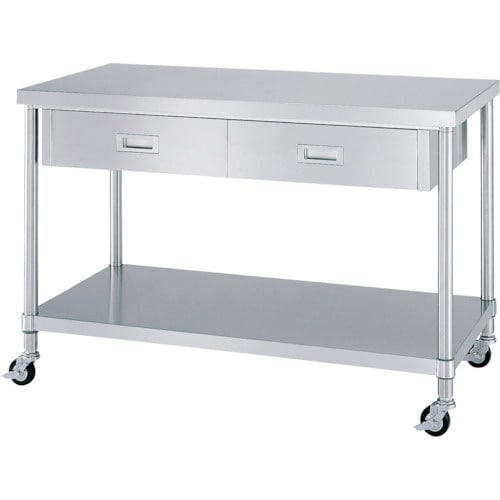 シンコー ステンレス(SUS430)作業台片面引出