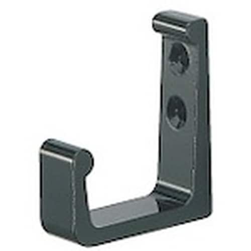 SHIROKUMA アルミ L形フック 特大 黒