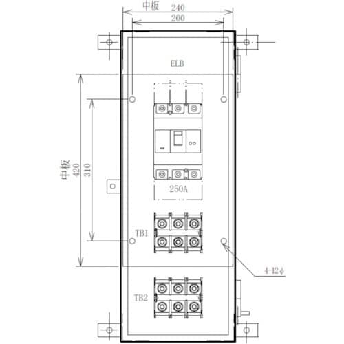 セフティー 仮設主幹盤 S250−250A 主幹2