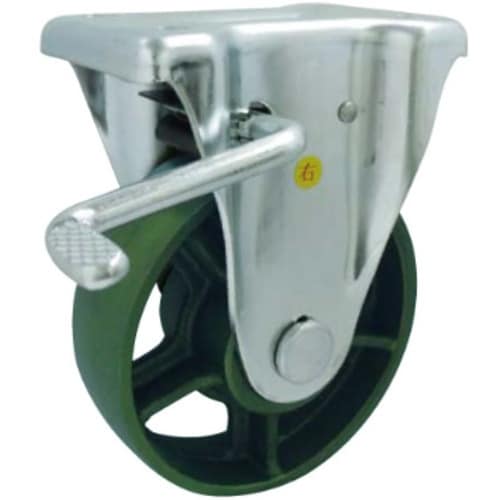 ヨドノ 鋳鉄車輪(ベアリング入) プレス製固定金具