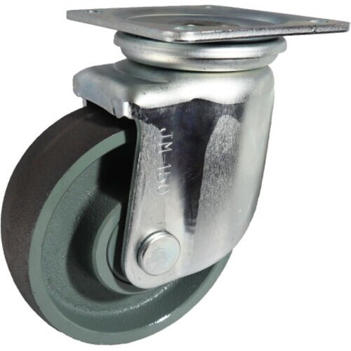 ヨドノ 重荷重用プレス製自在キャスター付鋳鉄車輪