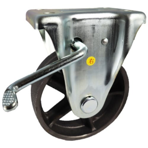 ヨドノ 鋳鉄車輪(ベアリングなし) プレス製固定金