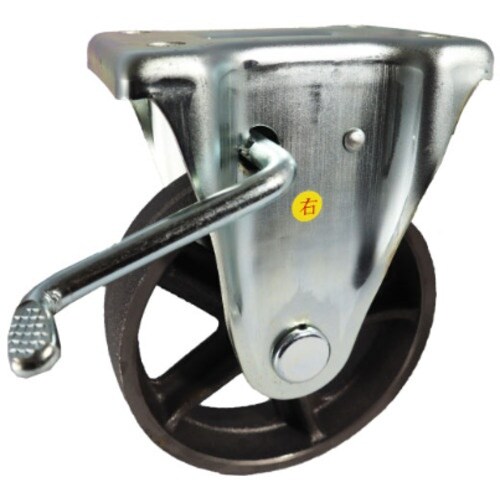 ヨドノ 鋳鉄車輪(ベアリングなし) プレス製固定金