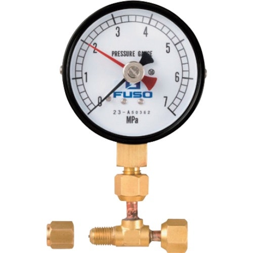 FUSO 圧力計チーズアダプタ付