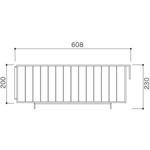 OKAMURA スタックワゴンバスケット SWB−