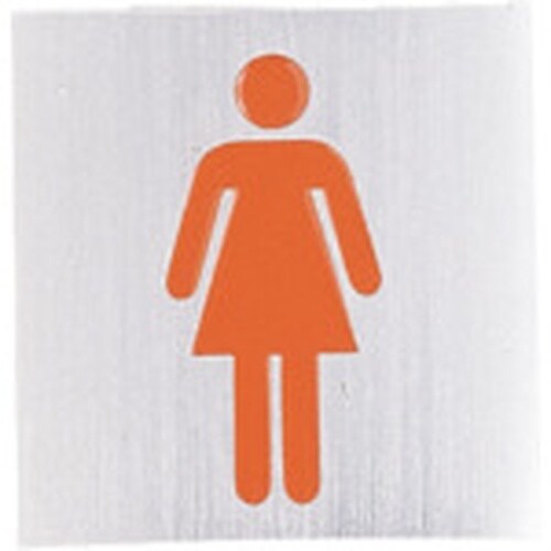 光 サインプレート 女 オレンジ