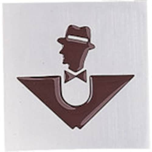 光 サインプレート 男 ブラウン