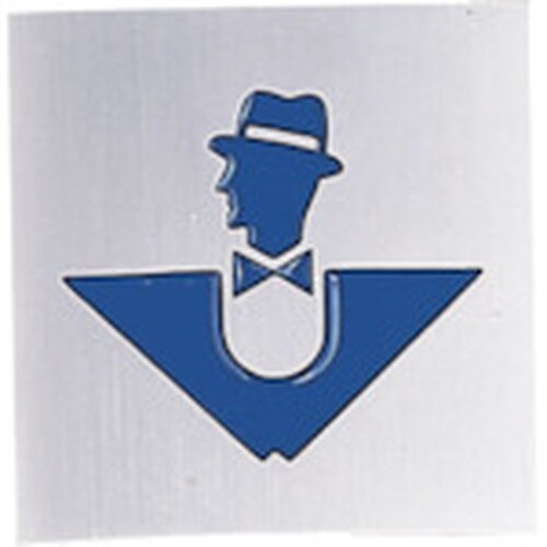 光 サインプレート 男 ブルー