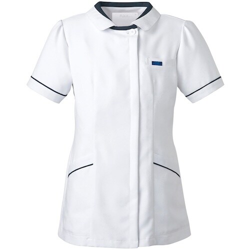 FOLK チュニック ホワイト×ネイビ L