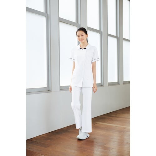 FOLK チュニック ホワイ×ネイビー M