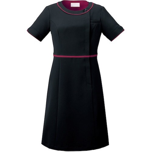 FOLK ワンピース ブラックxガーネ SS