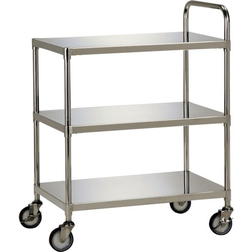 テックサス ステンレスワゴン3段タイプ(フラットタ