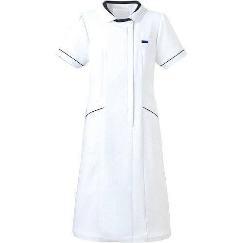 FOLK ワンピース ホワイトXネイビー EL