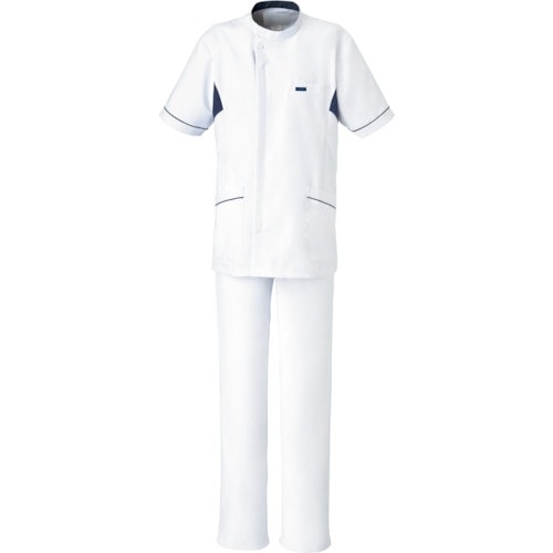 FOLK メンズケーシ− ホワイト×ネイビ S