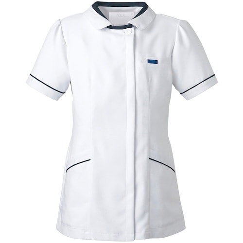 FOLK チュニック ホワイト×ネイビ S