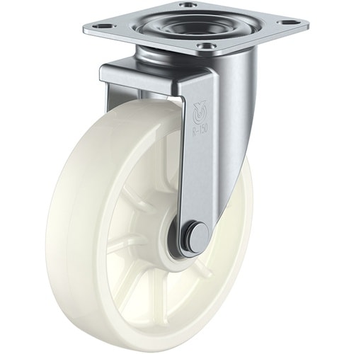 ユーエイ プレート式 自在 キャスター ナイロン