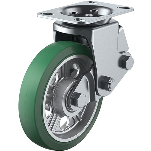 ユーエイ プレート式 固定 クッションキャスター