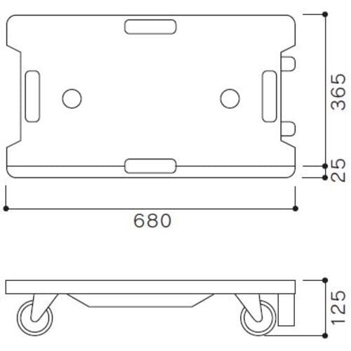 OKAMURA ミニキャリア67ライト ブラック