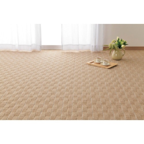 萩原 高級感のある平織りカーペット メテオ 江戸間