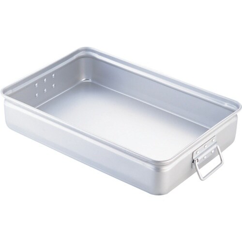 エムテートリマツ アカオアルミ手付番重(中)60m