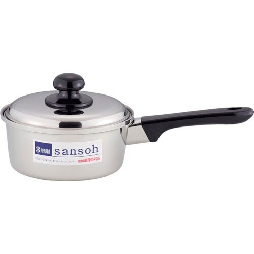 エムテートリマツ ジュノー三層鋼片手鍋16cm