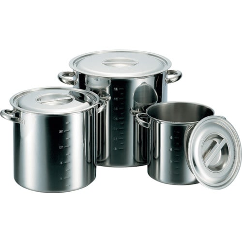 エムテートリマツ CL電磁モリブデン寸胴鍋目盛付3