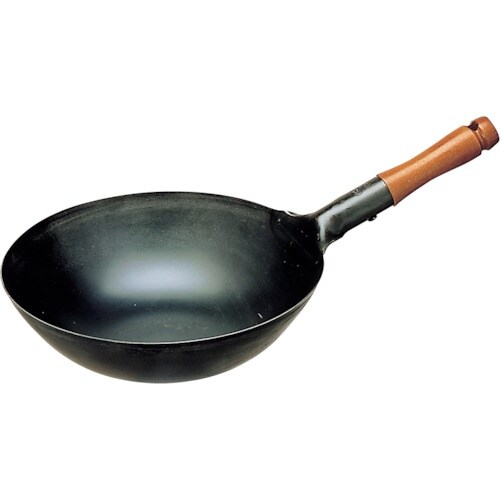 エムテートリマツ SS鉄プレス 木柄北京鍋27cm