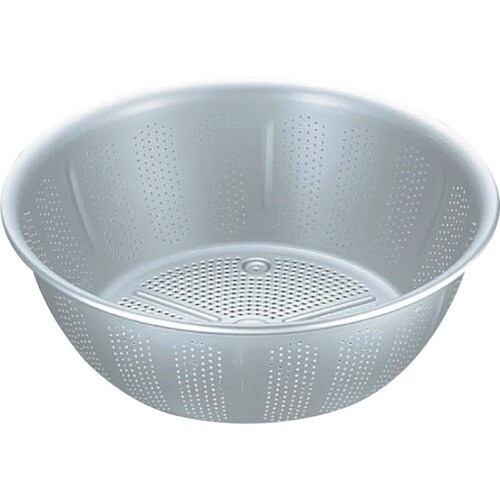 エムテートリマツ アルマイト水切ザル30cm(穴明