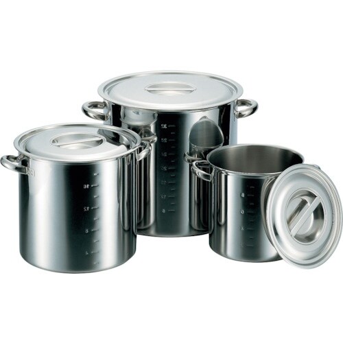 エムテートリマツ CL電磁モリブデン寸胴鍋目盛付3