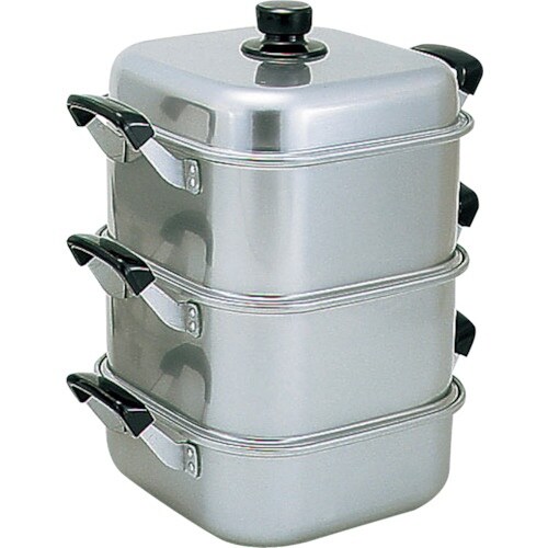 エムテートリマツ アカオアルミ角蒸二重26cm