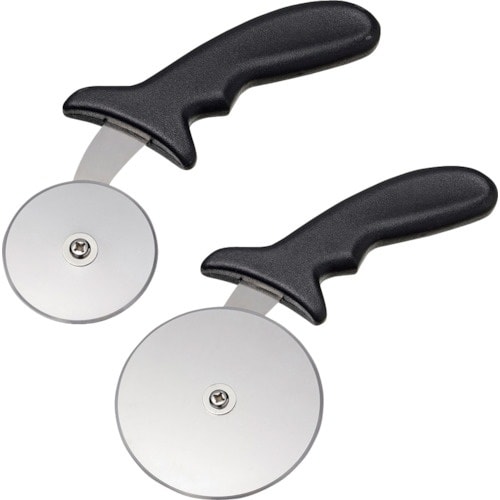 エムテートリマツ MTI黒プラ柄ピザカッター大 P