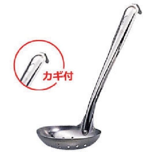 エムテートリマツ リス共柄汁杓子(カギ付)穴明特大