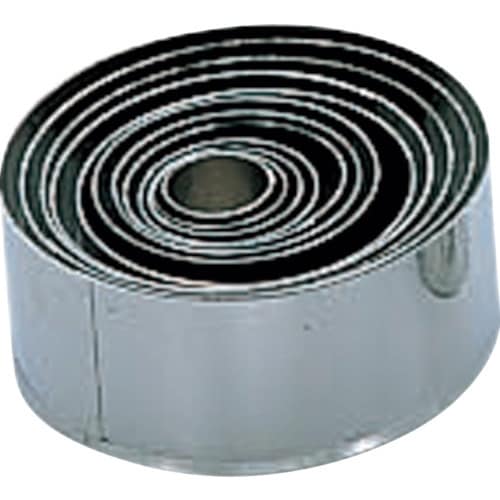 エムテートリマツ K)18−8パテ抜型丸 単品#6