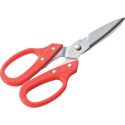 エムテートリマツ カラーハンドル キッチン鋏(赤)