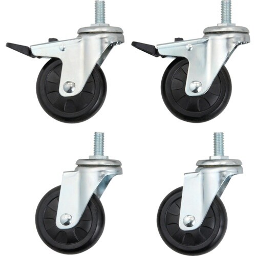 TRUSCO ラビットワゴン用キャスター75φゴム