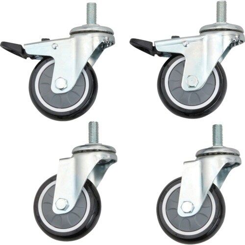 TRUSCO ラビットワゴン用キャスター75φウレ