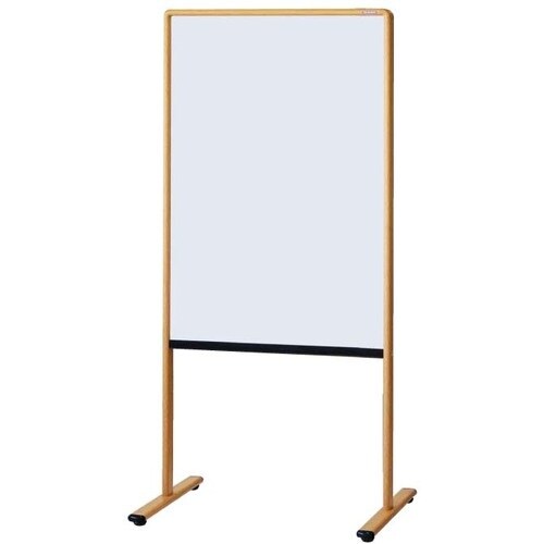 馬印 案内板 木目調枠 両面スチールホワイト