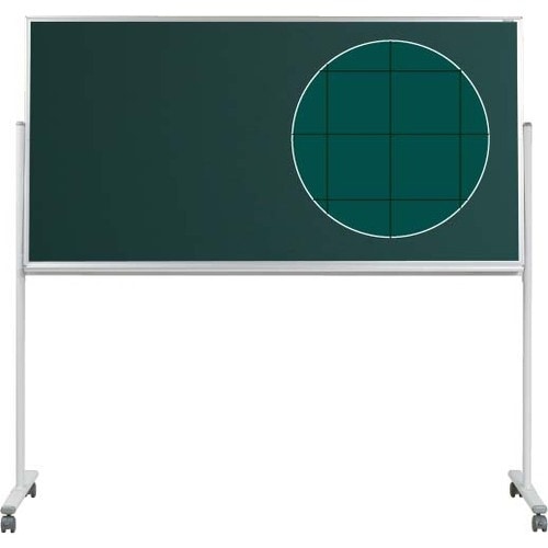 馬印 マジシリーズ片面脚付スチールグリーン暗線入黒