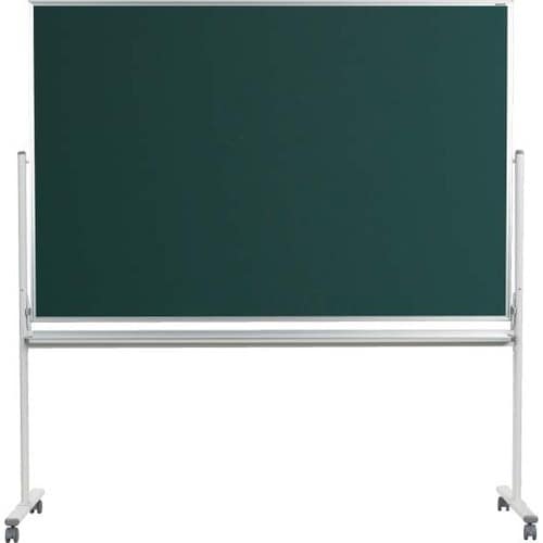 馬印 マジシリーズ両面脚付スチールグリーン無地黒板