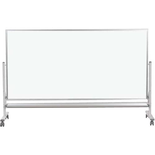 馬印 低位置黒板両面ホーローホワイト無地ボード