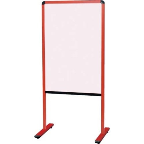 馬印 カラフル案内板(赤)両面スチールカラーボード