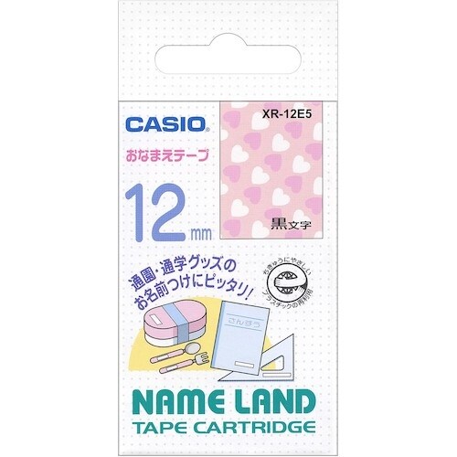 カシオ ネームランド用絵柄付き おなまえテープ12