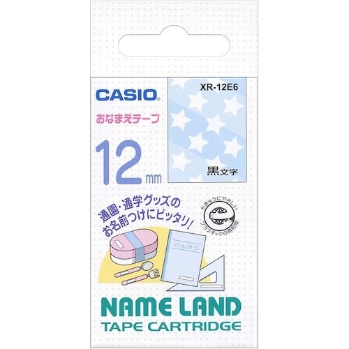カシオ ネームランド用絵柄付き おなまえテープ12